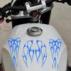 Motorcycle Tank Stickers Decor Stripe Decals Exterior Accessories Flame