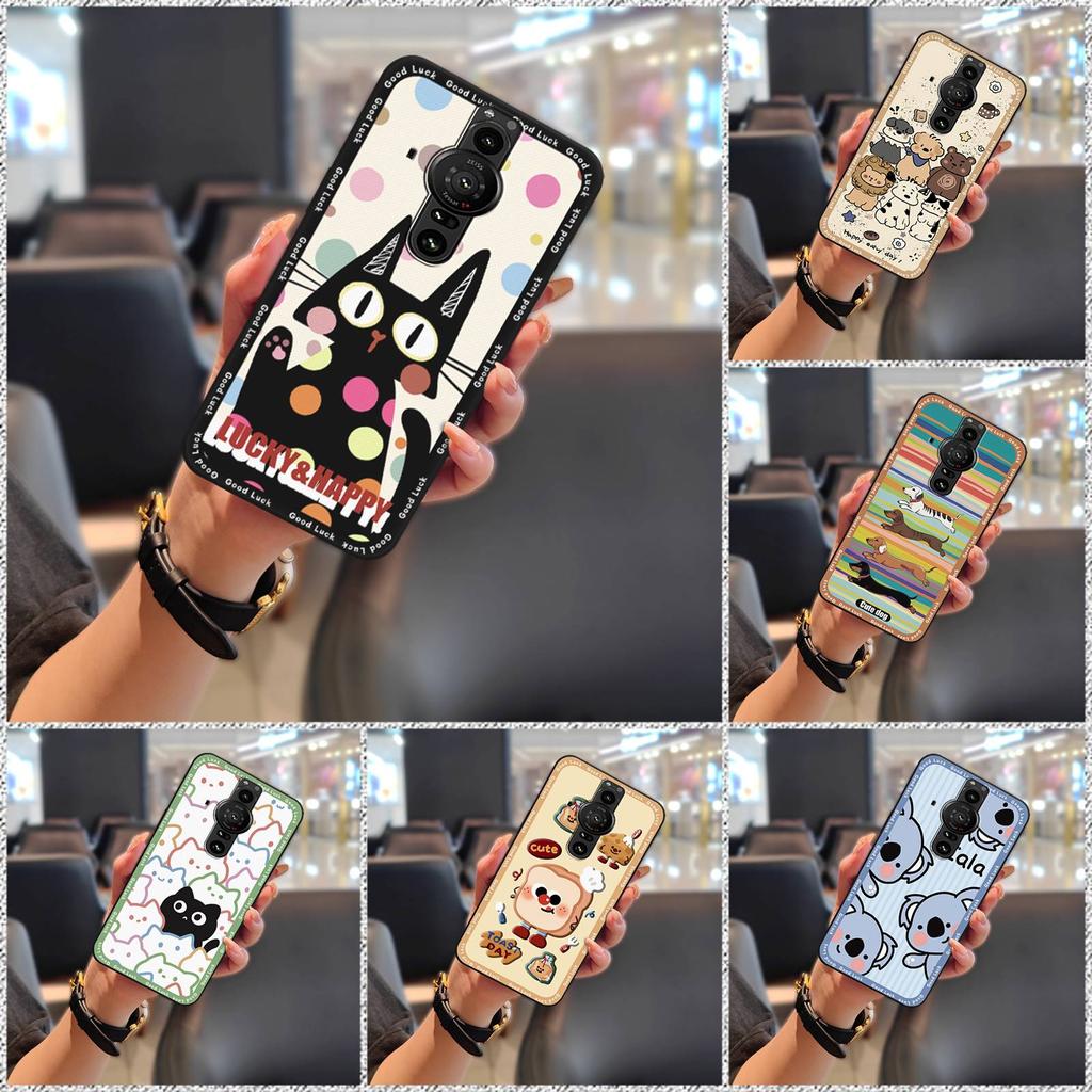 Soft Case Fashion Design Phone Case For Sony Xperia Pro-I Durable Back Cover Shockproof Phone Pouch Graffiti Waterproof