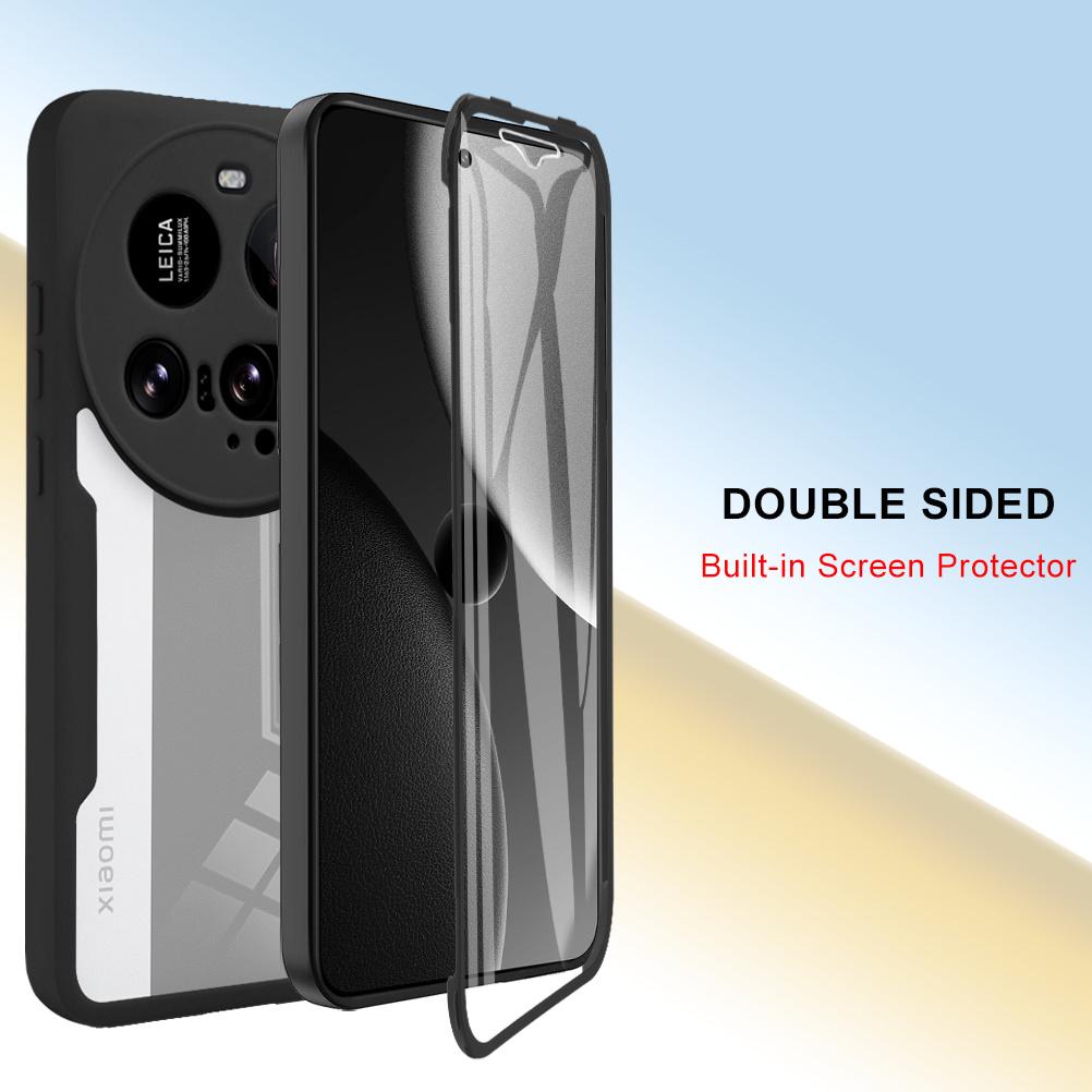 For Xiaomi 15 Ultra Case Acrylic+TPU Clear Phone Cover with PET Screen Film