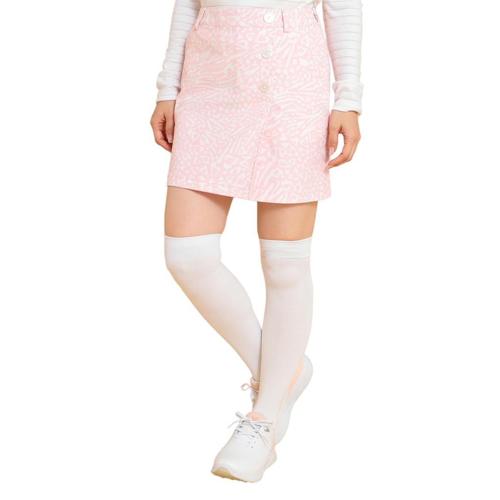 Callaway Stretch Leopard Print Skirt C24228213 Women's 8-Way (Pink, SS, 1091)