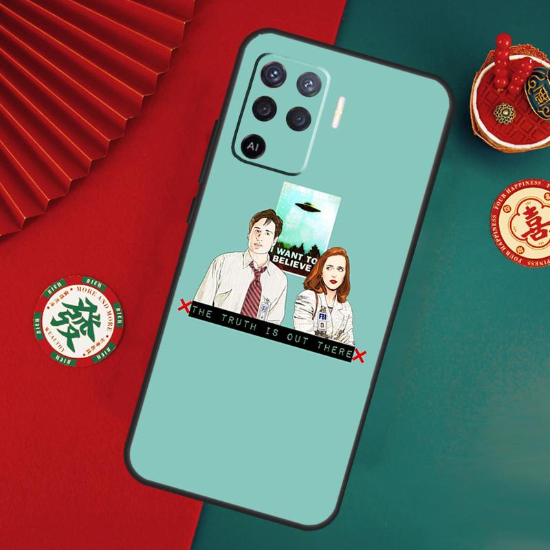 The X Files I Want To Believe Case For Oppo A6 A5 Pro A15 A18 A38 A58 A78 A98 A54 A74 A94 A17 A57 A80 A60 A40 A16 A76 A96