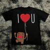 Domo Kun Funny Pattern Daily Print TShirts Vintage Y2k Tops Casual Loose Streetwear Rock Gothic ShortSleeves Tops Unisex
