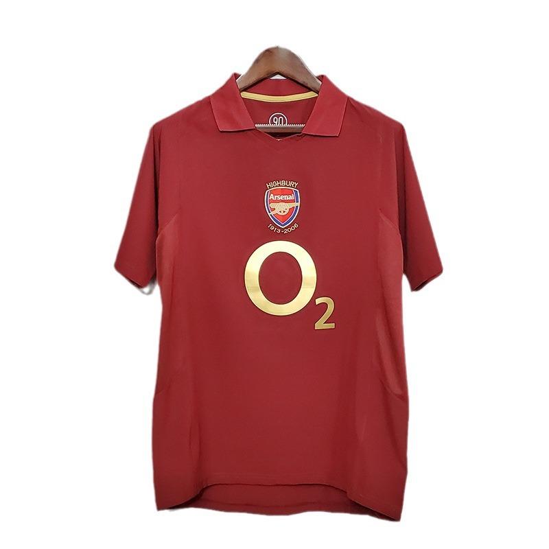 Arsenal home match 9394 retro jersey, number 14 Henry Bergkamp, 0506 Arsenal short-sleeve football jersey