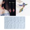 Butterfly Wing Shaped Pendant Molds Keychain Mold with Hole Clay Mould Jewelry Tool Silicone Material Hand-Making Supply