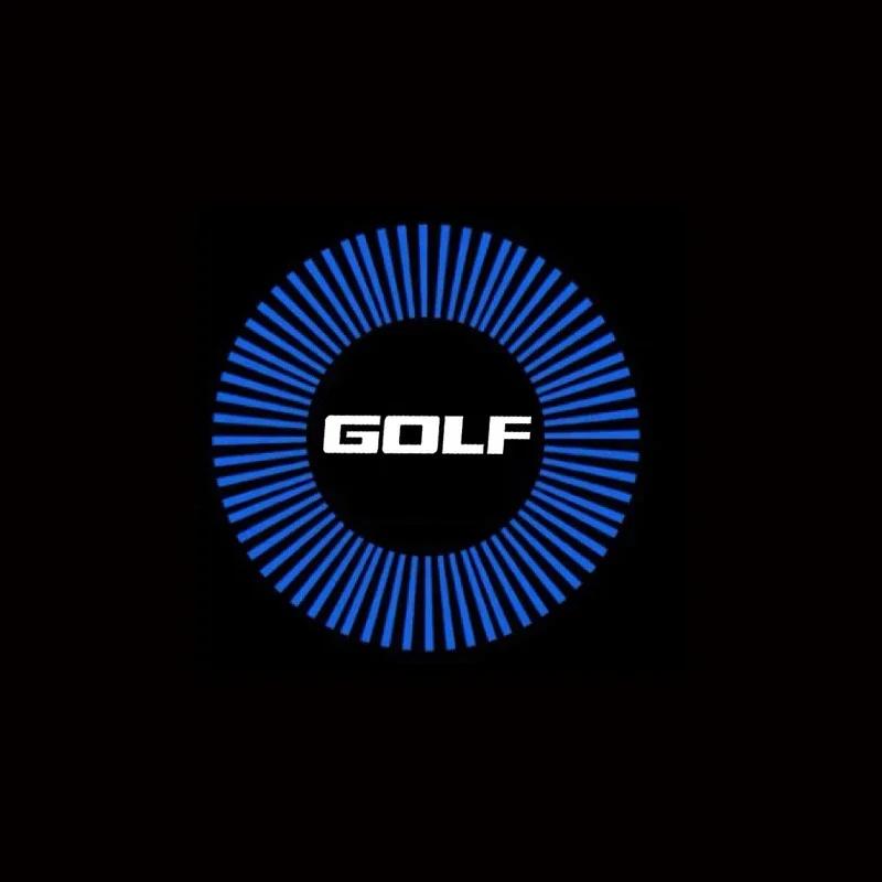 2Pcs LED for VOLKSWAGEN VW GOLF 2002-2008 2005 2007 Car Door Welcome Light Logo Courtesy Projector Ghost Shadow Lights Lamps