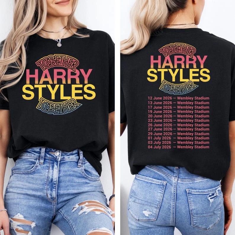 Harry Styles Together 2026 Tour Wembley Stadium T-Shirt S