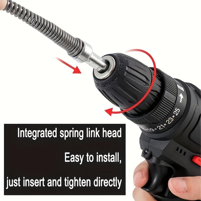 Special Dredging Spring for 2m Electric Drill Non-detachable Integrated Head Dredge Toilet In Kitchen and Bathroom.