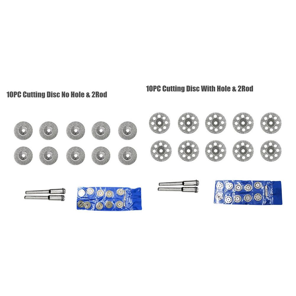 10pcs 22mm Diamond Cutting Wheels Dremel Rotary Tool Die Grinder Metal Cut Off Disc Glass Marble Tile Granite Cutting Accessory