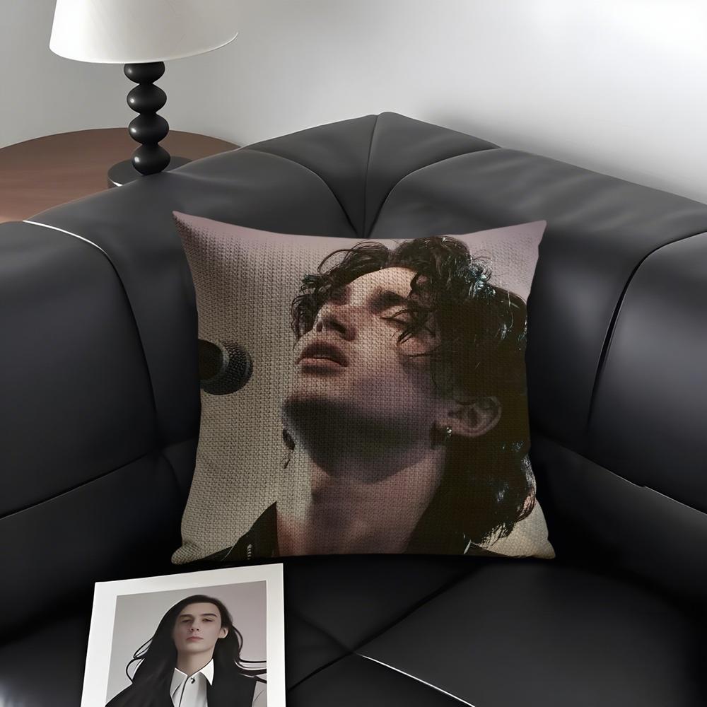 

JJeff BuckleyY Singer Cushion Cover Natural Linen Organic Fabric DoubleSided Printing Sofa Home Decor Gift Pillow Case 30x30cm