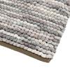 Dulton Chenille Handloom Mat 500 X 750mm Grey Comfortable To the Touch Bath Mat Foot Wipe Handwoven Yellow White RN-0496-75GY