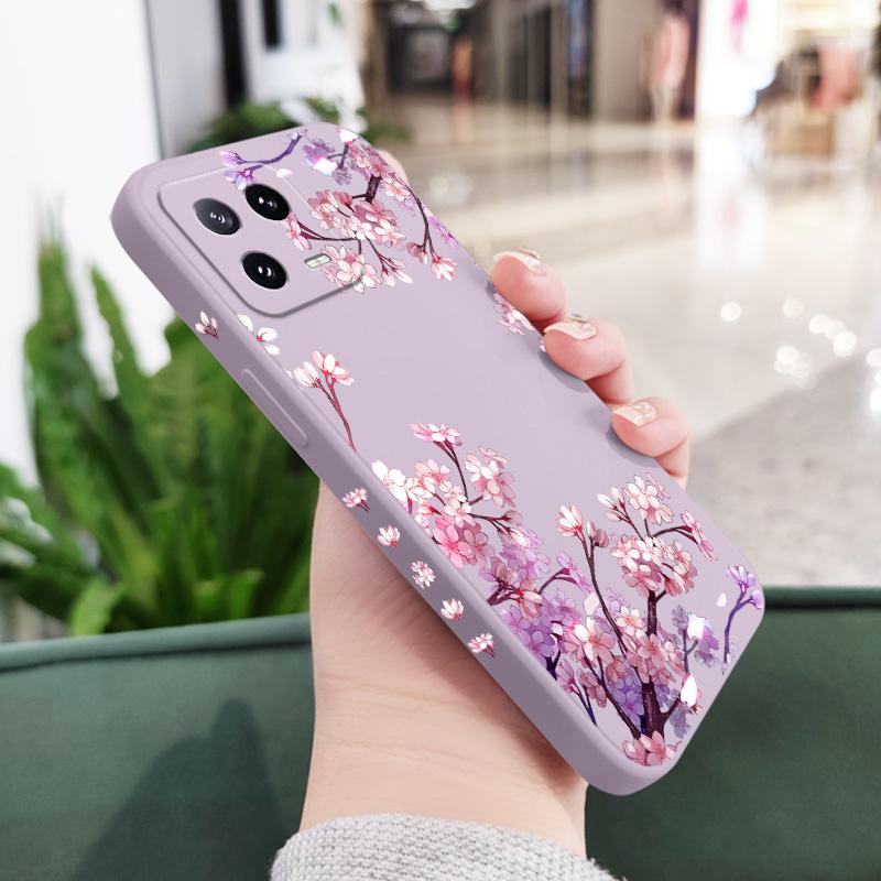 

Falling Flowers Phone Case For Xiaomi Mi 14 13 13T 12 12X 12T 12S 11 11T 10 10T 9 9T Pro Lite Liquid Silicone Cover Xiaomi 14
