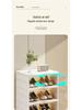 Double-Row Multi-Layer Foldable Shoe Cabinet with Dustproof AJ Storage Display Rack