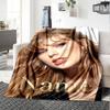 Custom Name Taylor Theme Printed Blanket Perfect For Couch Bed Travel Outdoor Use Machine Washable Cozy Durable