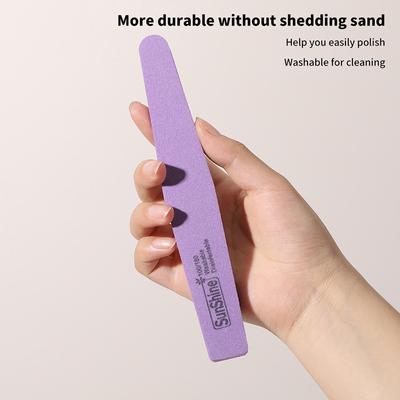 1Pcs Mixed Nail Care Sponge Scrubbing Sand Paper Nail File Buffer Double-Sided Strips Manicure Nail Art Files Durable Washing