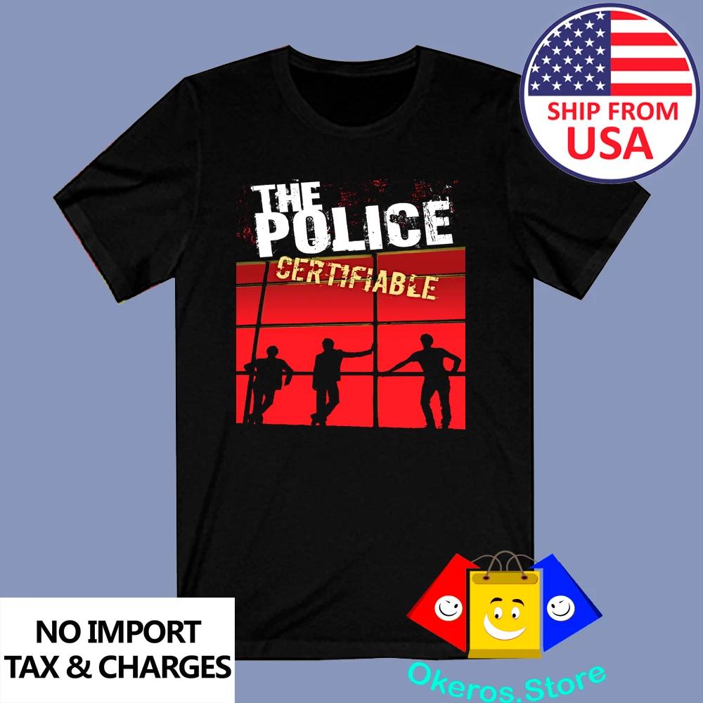 The Police Certifiable Men s Black Size S to 3XL S