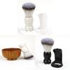 Mens Shaving Brush With Wooden Handle For Beard Grooming And Facial Cleansing