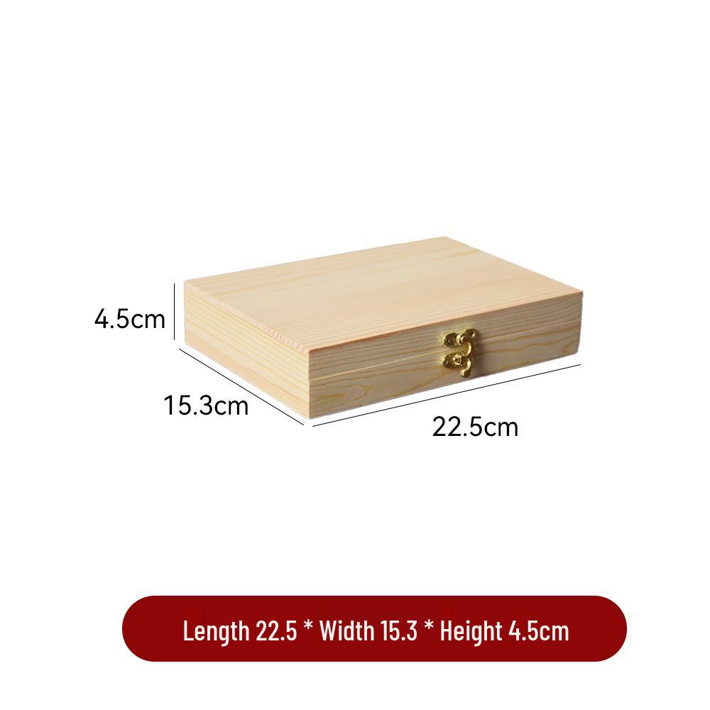 

Solid Wood Flip-top Jewelry Storage Box - Rectangular Bracelet Organizer