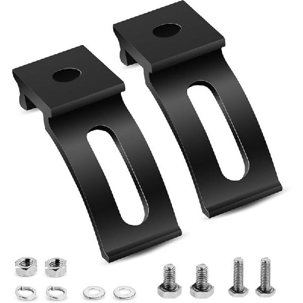 Base Mounting Bracket LED Light Bar Universal Slide Mounting Brackets 2PCS Adjustable Side Bracket Kit For Most Straight Lights Bar Work Lights Pod