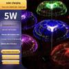 Outdoor Color-Changing LED Jellyfish Garden Lights with Solar Fiber Optics