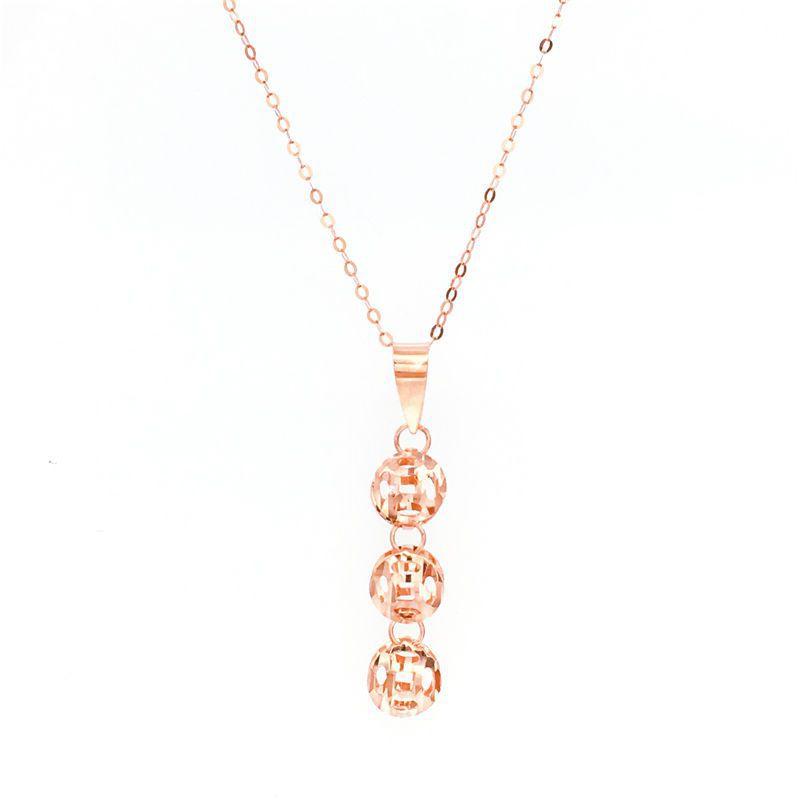 Exquisite Russian 585 Purple Gold Personalized Fringed Coin Pendant Fashionable Rose Gold-Plated Hollow Flower Pendant