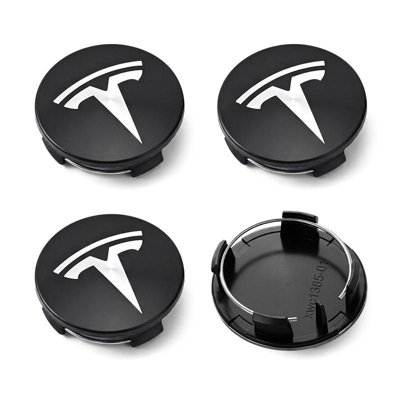 

4Pcs 56MM Car Emblem Wheel Center Hub Cap Covers Auto Rim Cover For Tesla Model S Model X Model Y Model 3 Roadster SpaceX Accessory чёрный