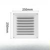 Square Ventilation Grille Return Grille With Protective Grille HVAC Electric Box Heat Dissipation Louver Panel Replace
