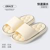Bathroom Slippers Summer Indoor Leakage Bathing Non-slip Thick Bottom Household Home Quick-drying Hollow Slippers Summer