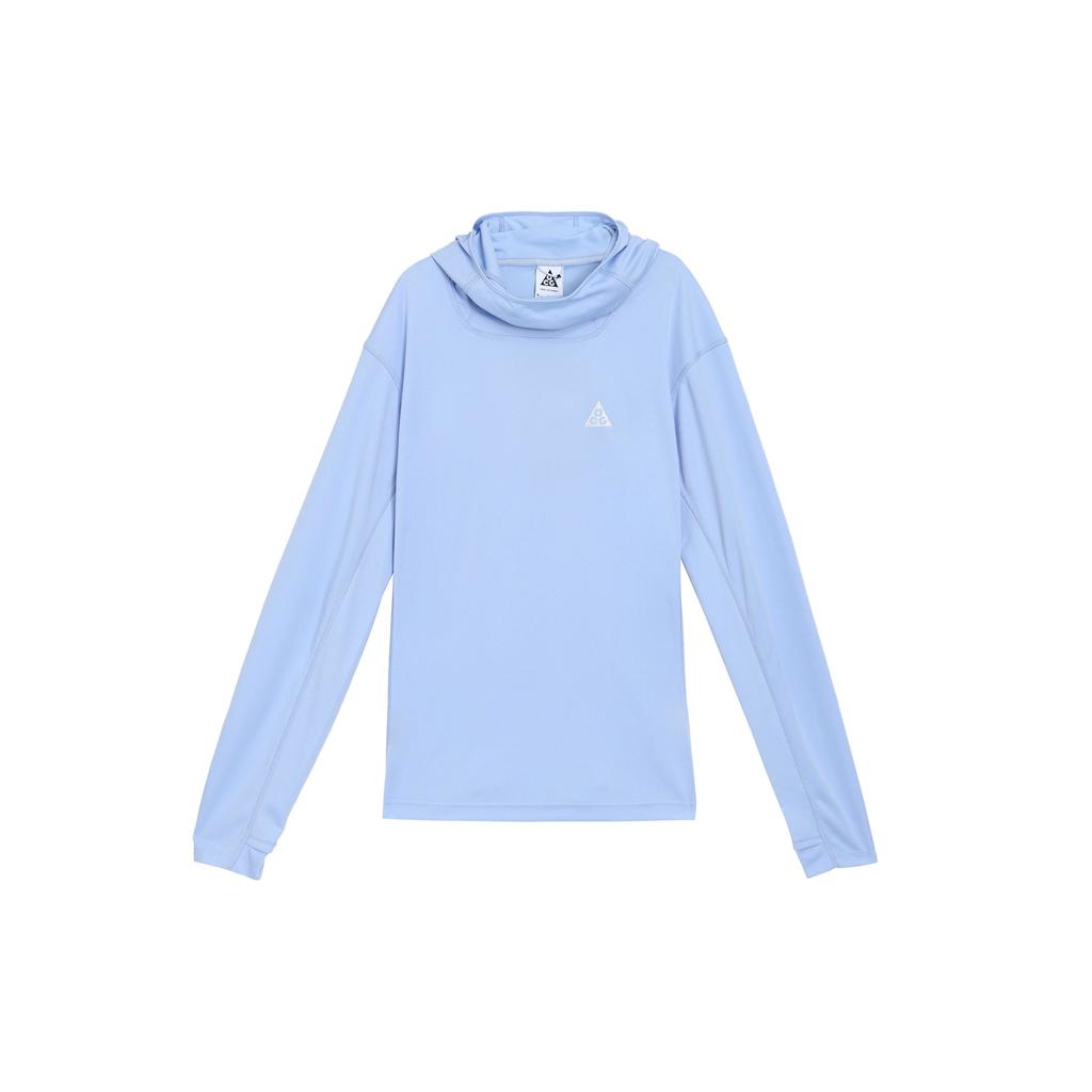 Nike Solid Color Pullover Hoodie Long Sleeve Men Tops Light-Blue DX6968-479