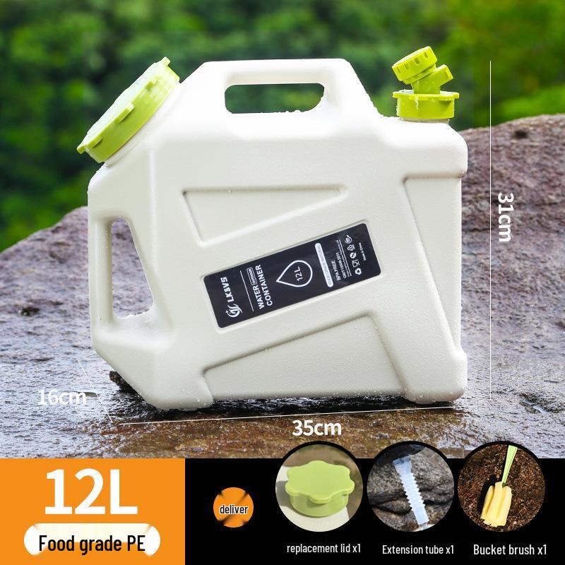 Food Grade PE Water Bucket with Faucet for Outdoor, Camping, and Household Use