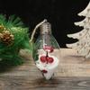 Christmas Creative New LED Transparent Christmas Ball Christmas Tree Hanging Light-emitting Double-tipped Ball