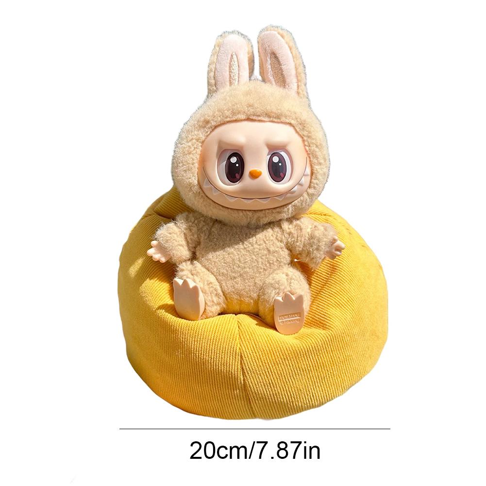 For 17cm Labubu Mini Chair Bjd Doll Room Decoration 2nd Generation Sitting Party Series Doll Sofa Car Mini Safety Sofa Toy Gifts