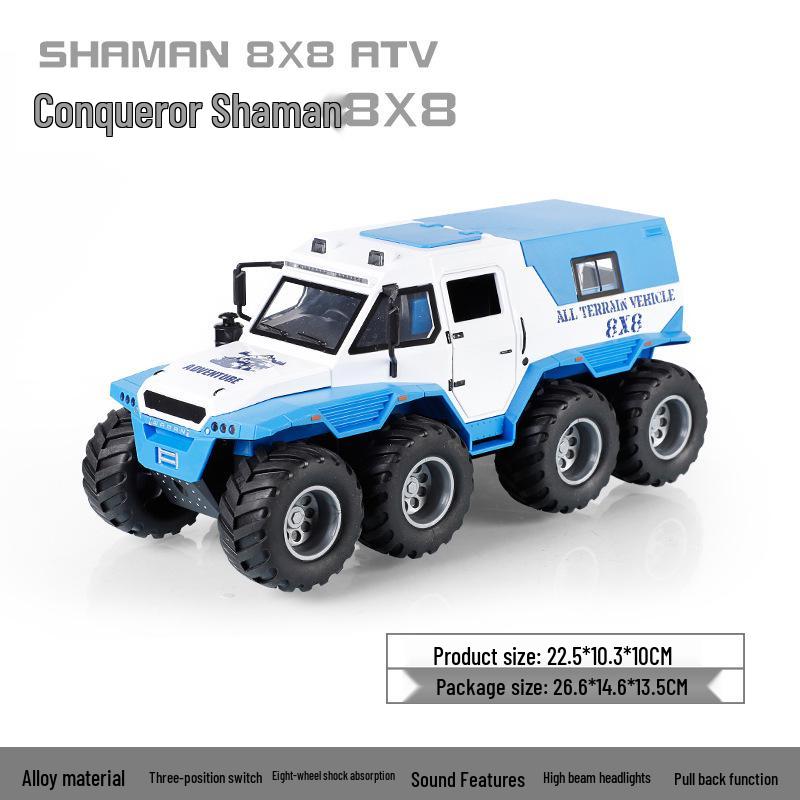 1:24 G63 Alloy Off-Road Toy Car, Six-Doors Open, Light & Sound, Pull-Back Action for Kids