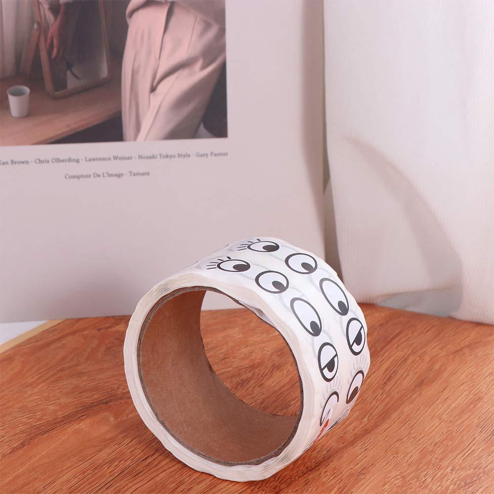 1000pcs/roll Self-Adhesive Premium Eye Stickers Reusable Stationery Sticker Halloween Decor
