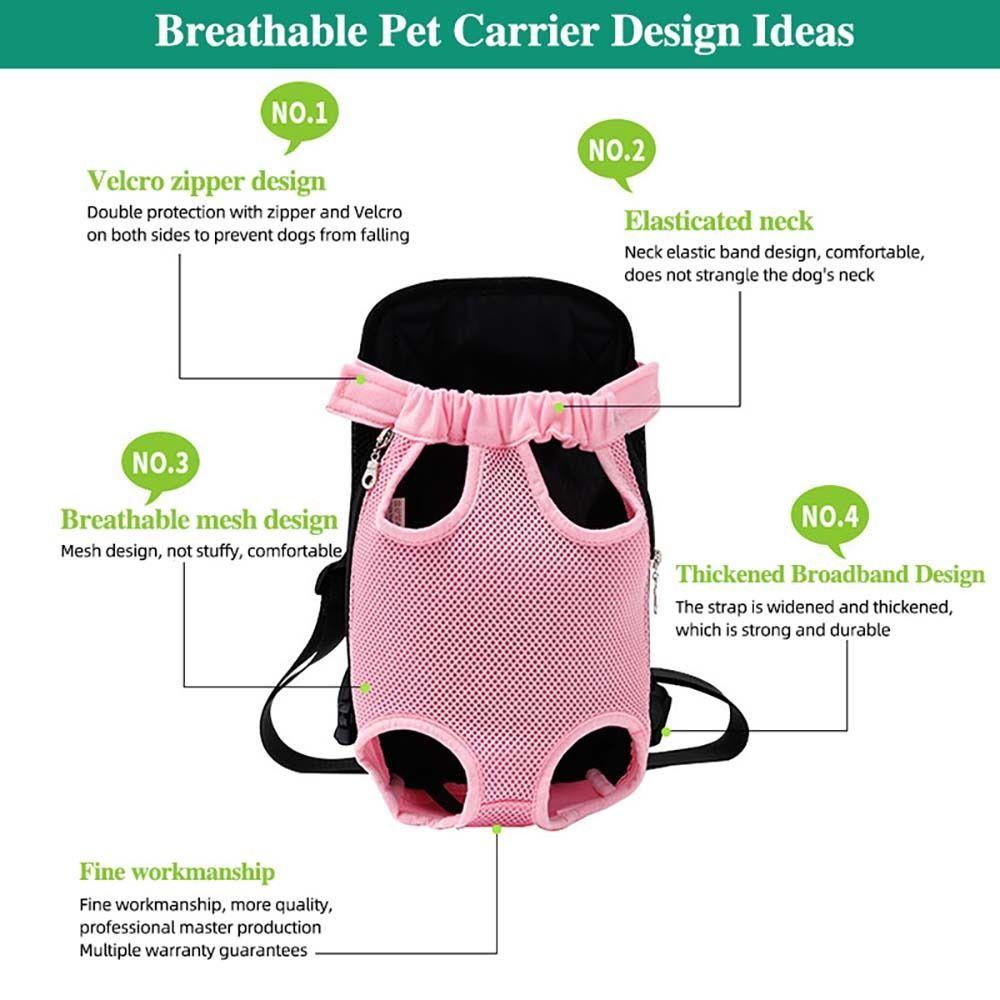 Camping Pet Chest Bag Dog Cat Carrier Bag Pet Backpack Dog Strap Backpack Pet Strap Shoulder Bag