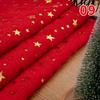 160X50Cm Pv Velvet Gilded Snowflake Velvet Fabric for Christmas Decoration Pillow Cover Women's Hoodie Handmade Diy Sewing Cloth