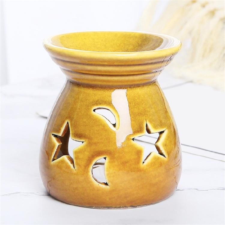 Beautifully Craft Ceramic Incenses Holder Featurings Star And Moon Essential Oil Burners Perfect For Meditations