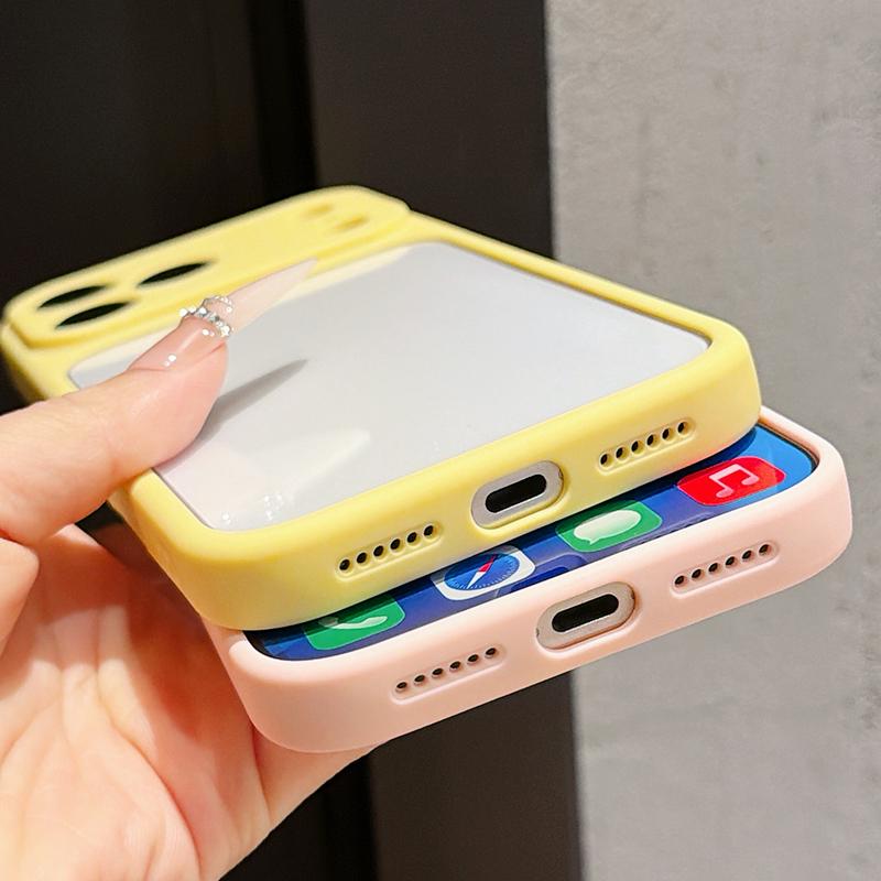 Candy Color Love Hearts Case For iPhone 17 Pro Max For iPhone 16 15 14 13 Pro Max Luxury Hybrid TPU+PC Clear Back Hard Cover