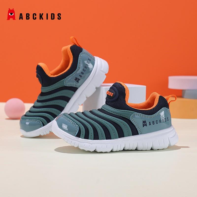 Abckids Toddler Caterpillar Shoes Boys Girls Soft Sole Walking Sneakers Breathable Mesh Footwear 23 insole 14.6cm