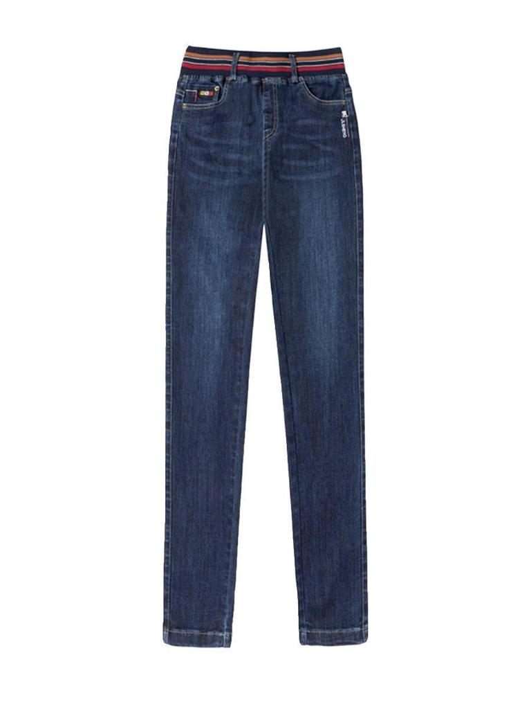 Woodpecker High-Waisted Stretch Skinny Jeans for Women - 2025 Slimming Elastic Pants for Spring/Autumn