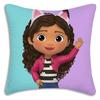 Cartoon Gabbys Kawaii Pillow Covers Cartoon Sofa Decorative Home Doublesided Printing Short Plush Cute Cushion Cover