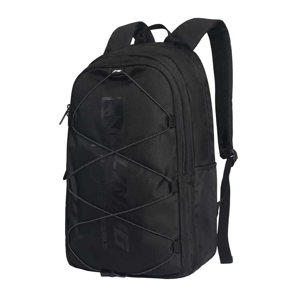 New LiNing Polyester Backpack Unisex Black ABSU603-1