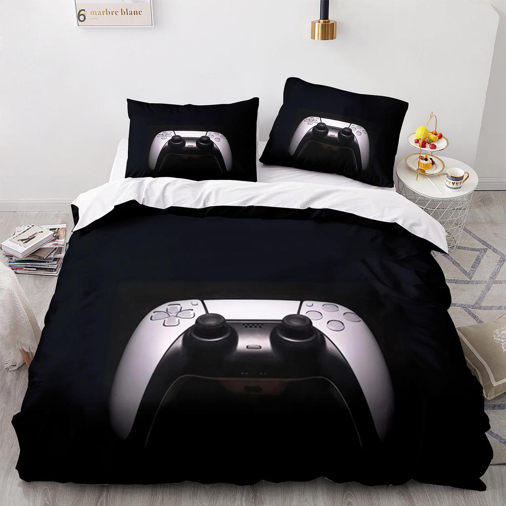 Comforter Cool Gamepad Bedding Set Single Twin Full Queen King Size Kawaii Bed Set Aldult Kid Bedroom Three-Piece Suits 3D Print