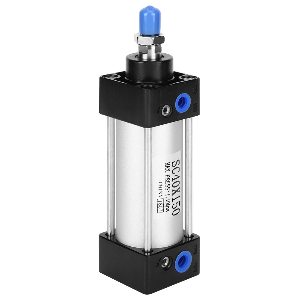 Air Pneumatic Cylinder Double Acting SC40 Standard Aluminum Alloy ComponetsSC40x150