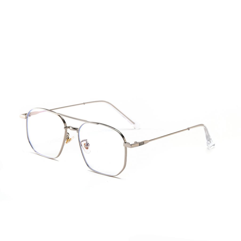 Fine Frame Metal Sunglasses Female Double Beam Toad Glasses Color Film Gradual Change Sunglasses Men'S Glasses