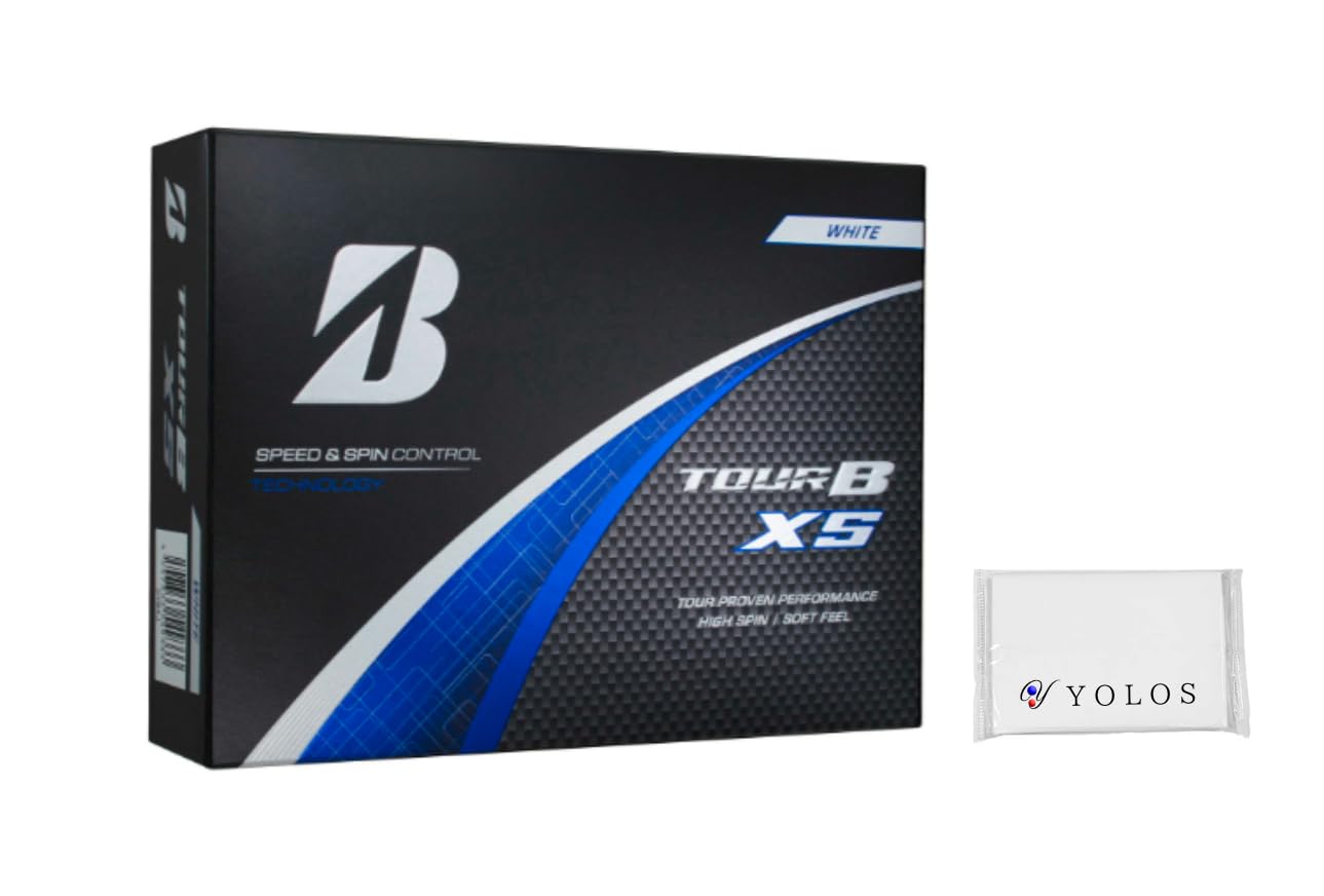 

Bridgestone TOUR B X S White Golf Balls, 1 Dozen (12 Balls), 2024 Model, Distance, Spin, Original Tissue Set