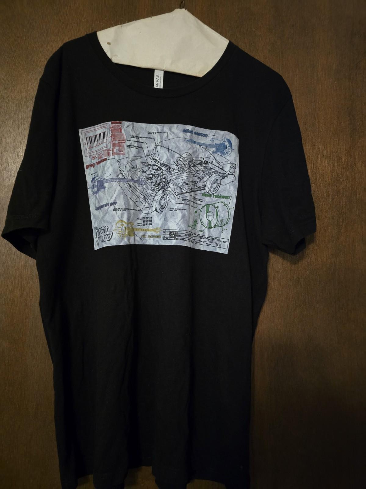 THE CARS BAND BLACK XL WITH CAR DIAGRAM Unisex T-Shirt S