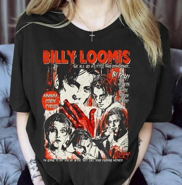 Billy Loomis Shirt, Horror Movie Fan T-shirt, Scream Shirt, Halloween Shirt L