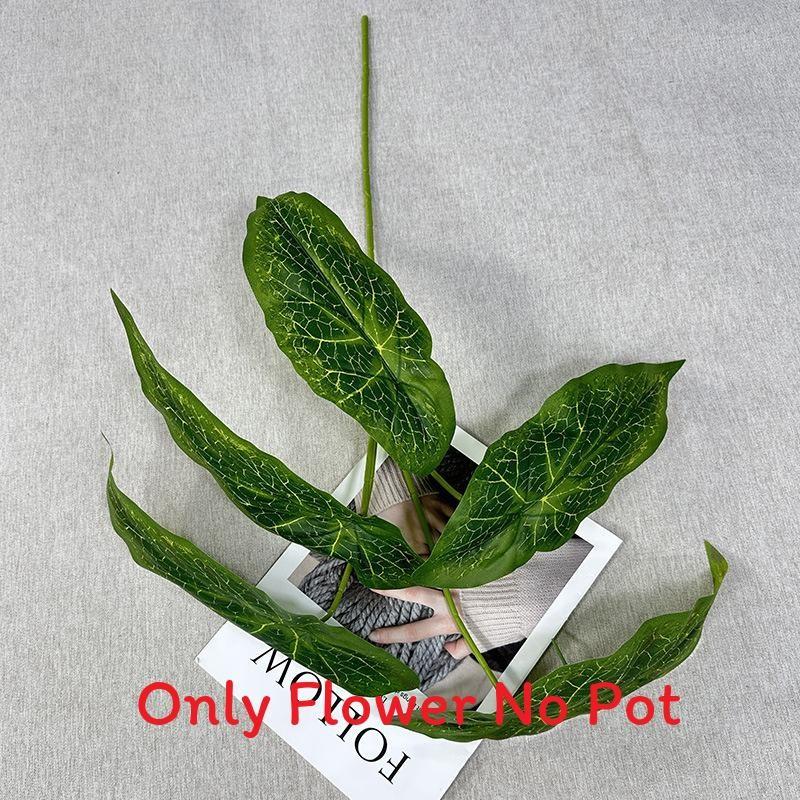 

Spectabilis Leaf Malus Artificial Green Plant For Home Decor Wedding Displays Pattern Green