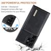 DG.MING M1 Series for Samsung Galaxy S25 Ultra Case Kickstand PU Phone Cover with Detachable Wallet