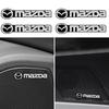 TEUCRO Car Sticker Car Horn Logo Sticker Car Speaker Sticker Car Metal Decoration Logo Sticker Car Emblem Set of 4 (Mazda)
